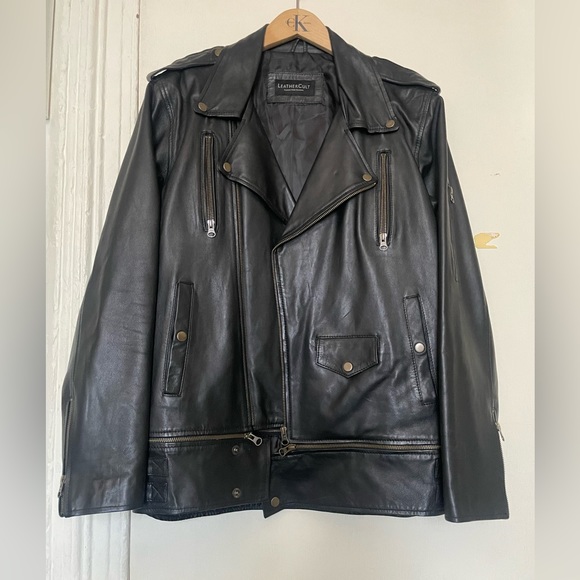 LeatherCult Handmade (L) Motorcycle Jacket - Picture 1 of 15